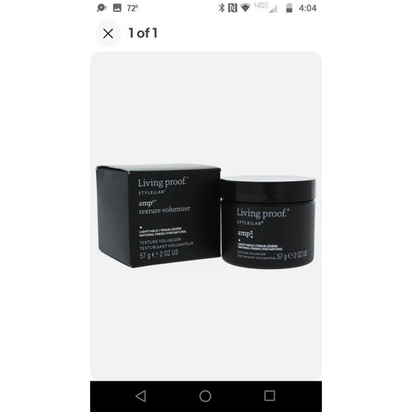 Amp Instant Texture Hair Volumizer by Living Proof for Unisex - 2 oz Cream - Picture 4 of 5